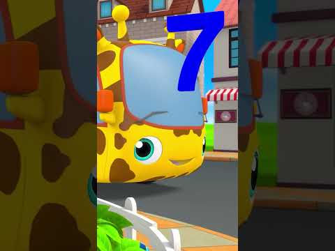 🚍 10 Little Buses Go Vroom Vroom! | Counting Song for Kids! #Shorts #Viral #Kidscartoons